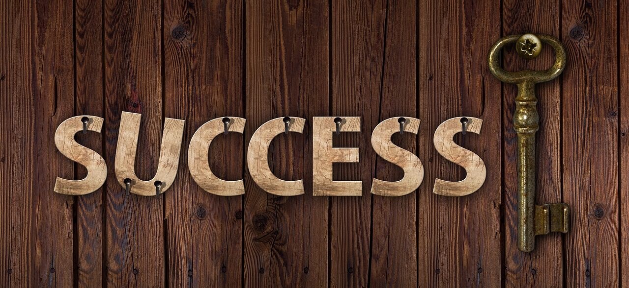 success, key, career