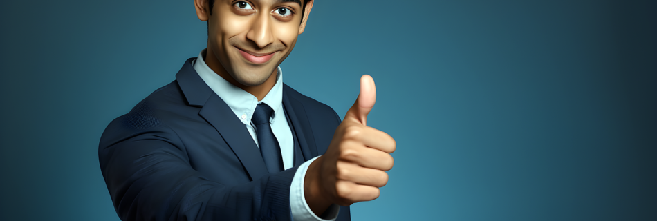 ai generated, businessman, thumbs up