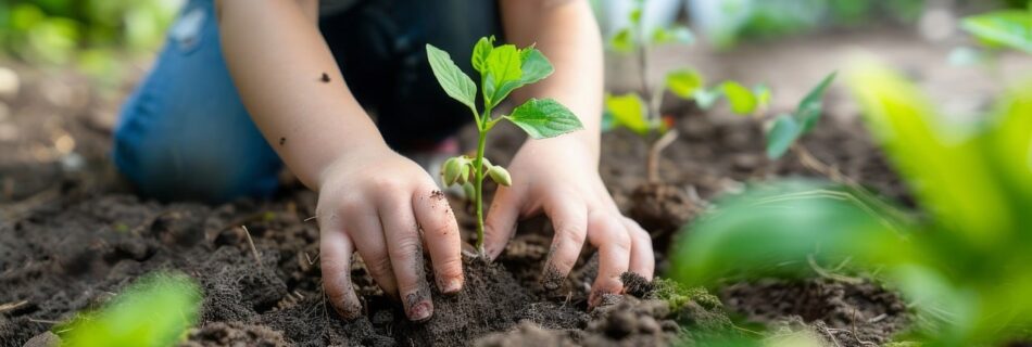 child, gardening, plant