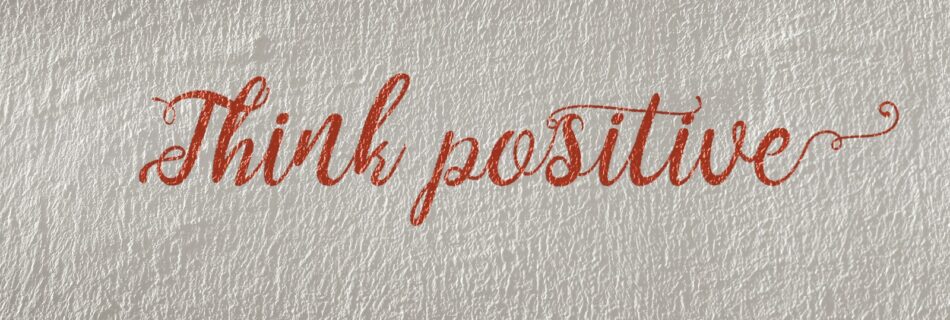 Think Positive text illustration